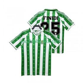 Real Betis FINIDI 25 Retro Hjemme Fotballdrakt 1996 1997 Kortermet